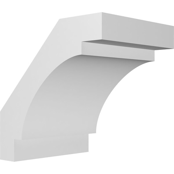 Ekena Millwork 5-in. W x 6-in. D x 6-in. H Merced Architectural Grade PVC Knee Brace BRCP05X06X06MRC - main